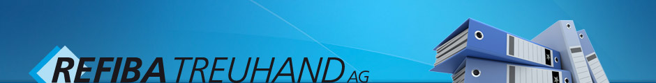 Banner mit Logo Refiba Treuhand AG
